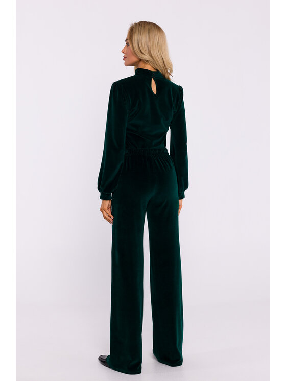 Made of Emotion Made of Emotion Kalhoty culottes M830 Zelená Wide Leg