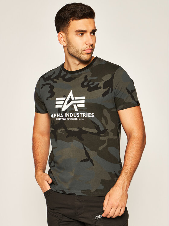 Alpha Industries Alpha Industries T-Shirt Basic 100501C Šedá Regular Fit