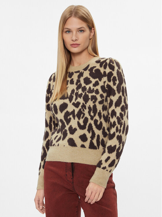 ONLY Sveter 15306972 Béžová Regular Fit