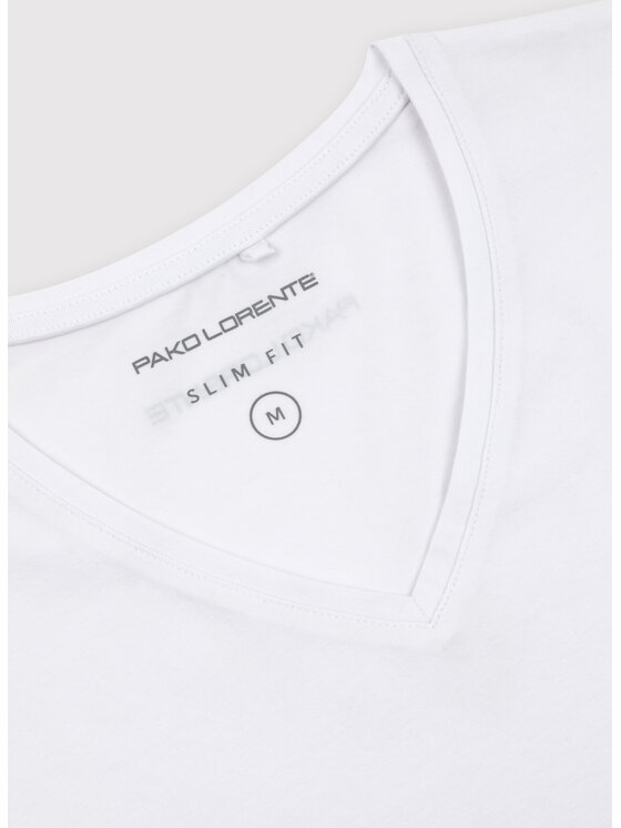 Pako Lorente Pako Lorente T-Shirt P000B-TT-004 Biały Slim Fit