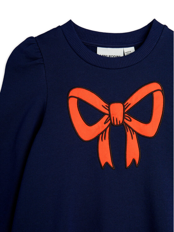MINI RODINI MINI RODINI Vsakodnevna obleka Bow 2515011360 Mornarsko modra Regular Fit