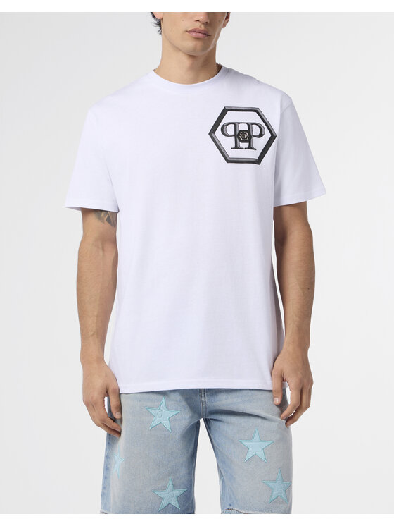 PHILIPP PLEIN PHILIPP PLEIN T-Shirt 29879 Biały Regular Fit