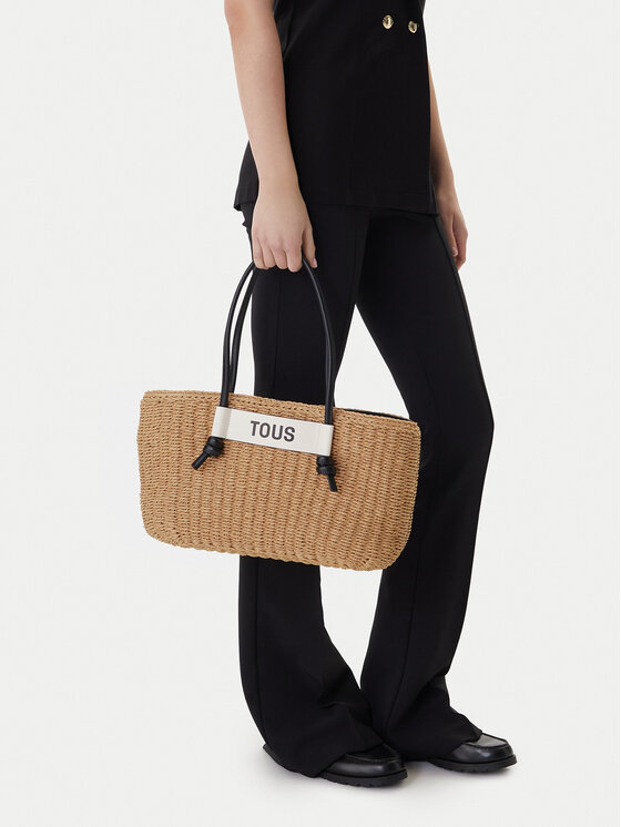 TOUS TOUS Handtasche Capazo L Scoubidou 2001716959 Beige