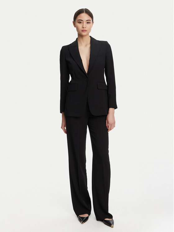 Marella Marella Панталони тип палацо Pascia 2523136053 Черен Wide Leg