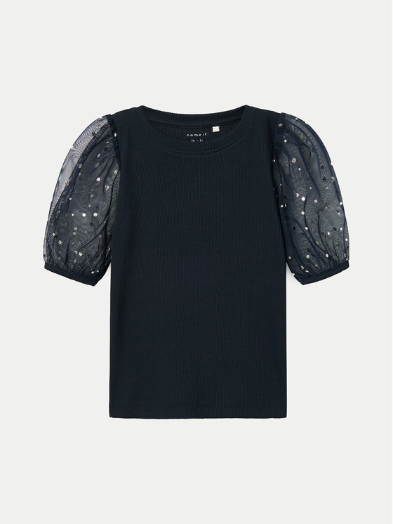 NAME IT NAME IT Bluza 13236047 Mornarsko modra Slim Fit
