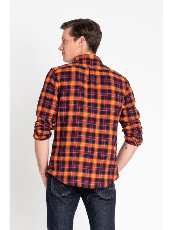 Lee Lee Koszula BUTTON DOWN Czarny Regular Fit