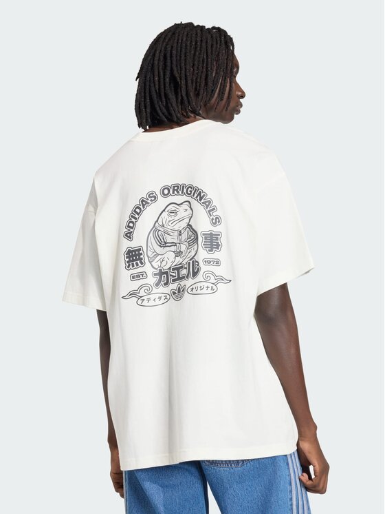 adidas adidas T-Shirt 162213 Biały Oversize