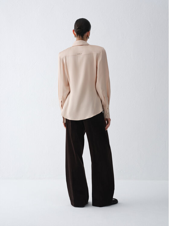 La Mania La Mania Camicia MIRELLE Rosa chiaro Basic Fit