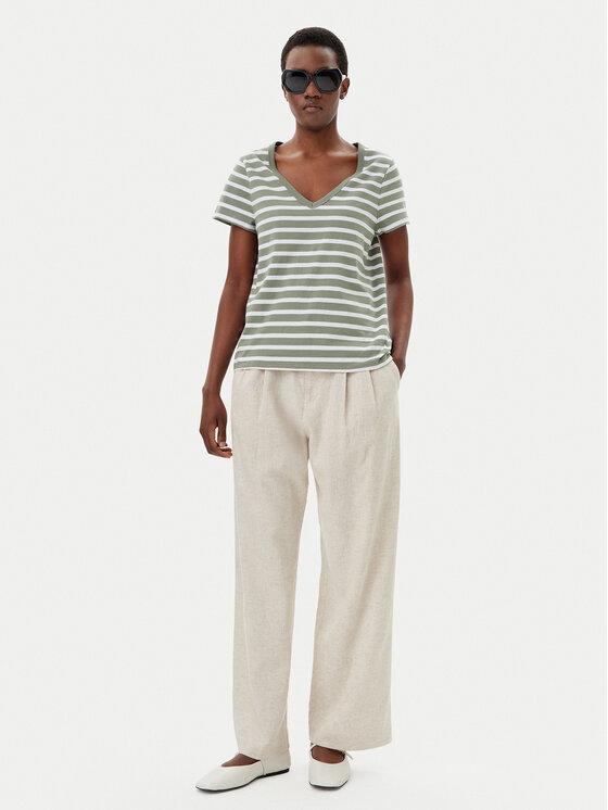 Gap Gap T-Shirt 721625-01 Zielony Regular Fit