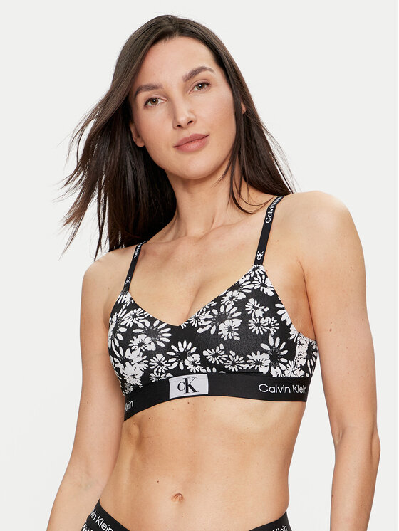 Calvin Klein Underwear Podprsenka Bralette 000QF7218E Čierna
