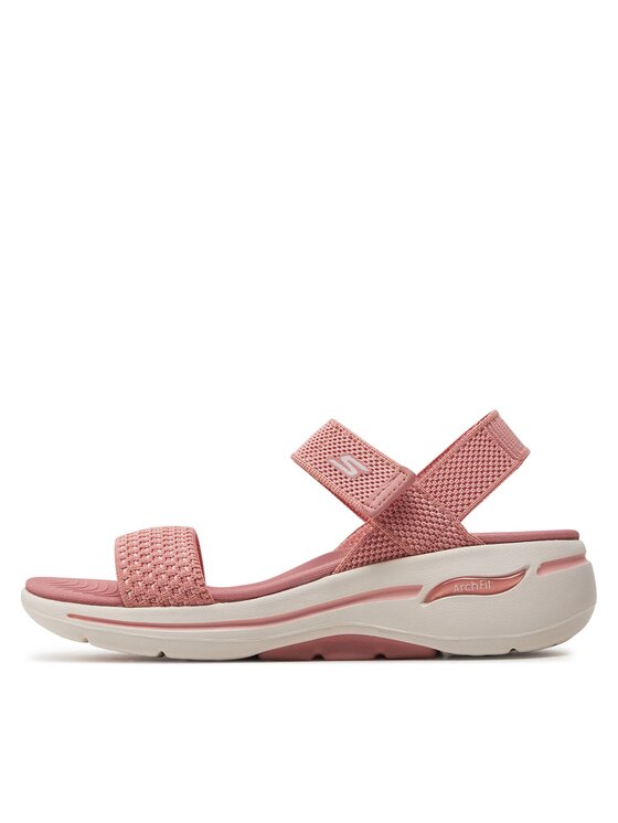 Skechers Skechers Sandały Go Walk Arch Fit Sandal-Polished 140264/ROS Różowy