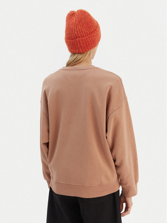 Roxy Roxy Mikina ERJFT04874 Hnedá Relaxed Fit