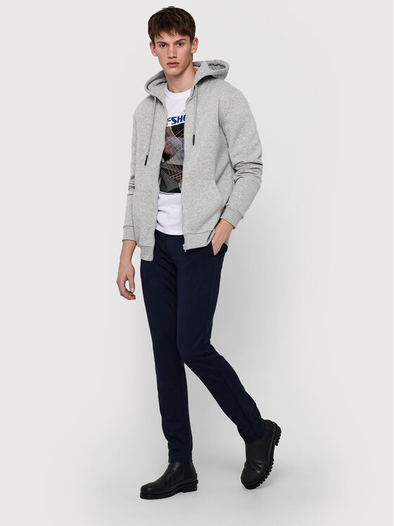 Only & Sons Only & Sons Суитшърт Ceres 22018684 Сив Regular Fit
