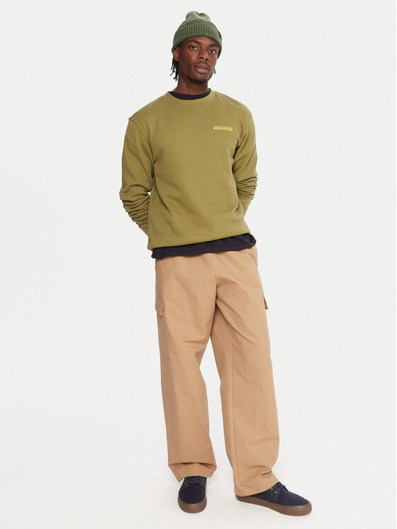 Quiksilver Quiksilver Mikina Salt Water Graphic EQYFT05127 Zelená Comfort Fit