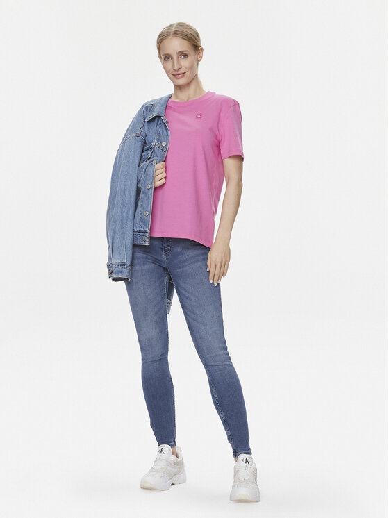 Calvin Klein Jeans Calvin Klein Jeans T-Shirt J20J223226 Růžová Regular Fit