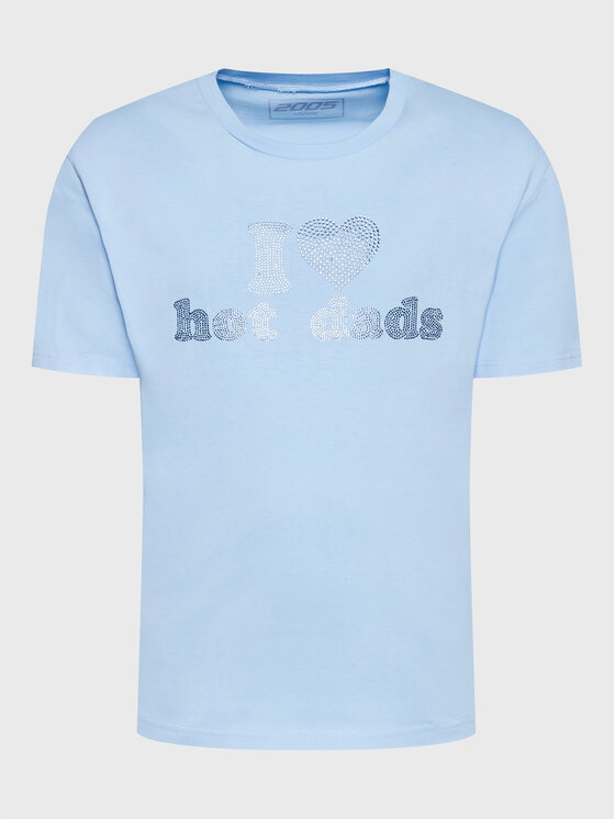 2005 2005 T-särk Unisex Hot Dads Sinine Regular Fit