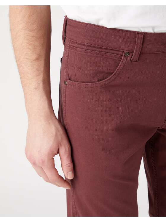 Wrangler Wrangler Pantaloni di tessuto GREENSBORO Rosso Regular Fit