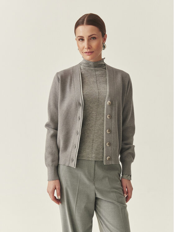 TATUUM TATUUM Kardigan NIXIE Šedá Classic Fit