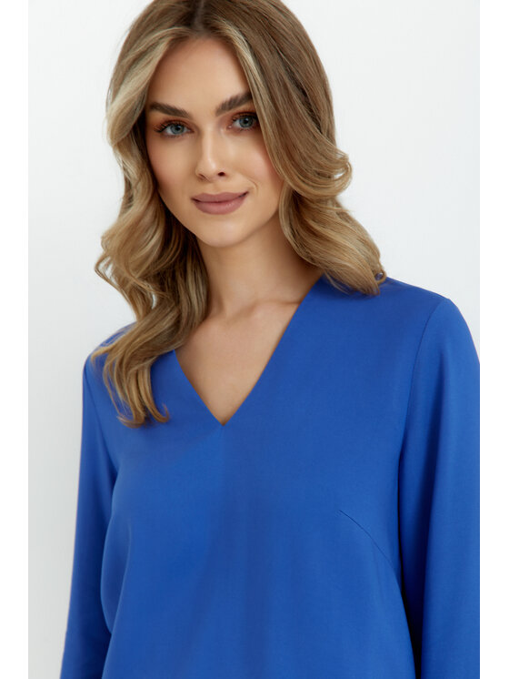 Stylove Stylove Halenka S391 Modrá Curvy Fit