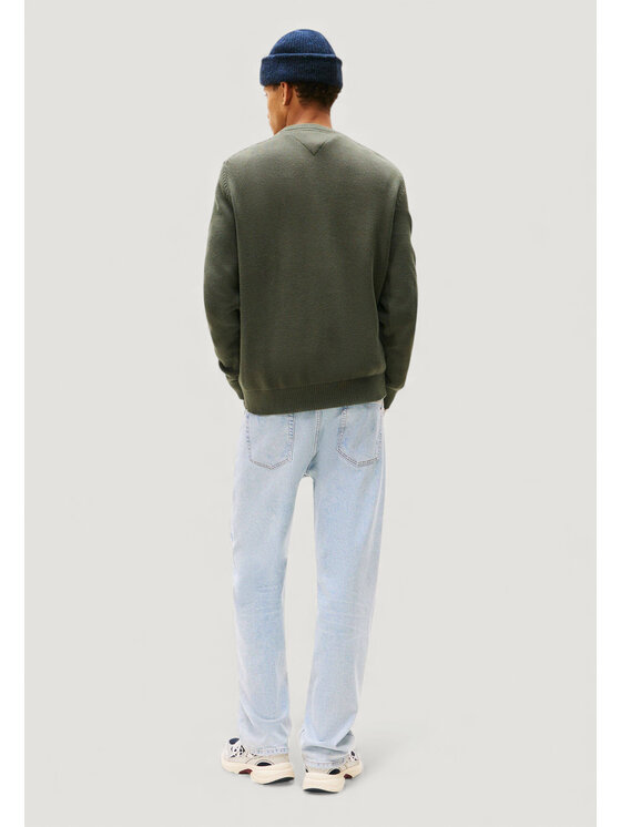 Tommy Jeans Tommy Jeans Πουλόβερ TJM SLIM ESS SWEATER Πράσινο Slim Fit