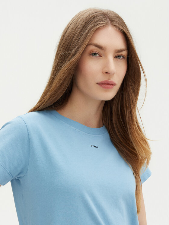 PINKO PINKO T-Shirt Basico 100373 Modrá Regular Fit