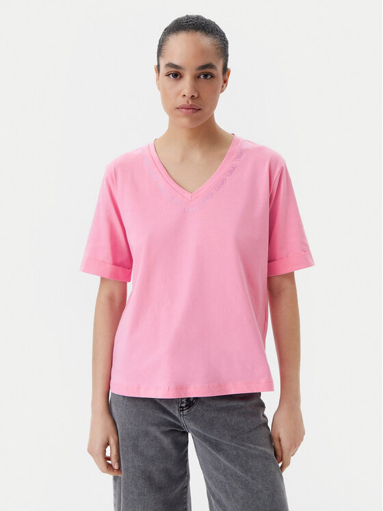 Liu Jo Sport Liu Jo Sport T-Shirt q-roa-35247 Barevná Regular Fit