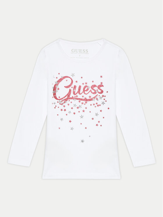 Guess Blūze K4BI02 J1314 Balts Regular Fit