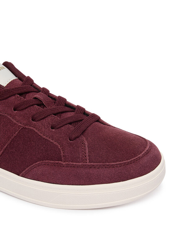 Tommy Hilfiger Tommy Hilfiger Sneakersy Th Heritage Court Sneaker Suede FW0FW09266 Bordó