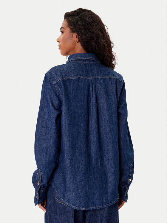 Guess Jeans Guess Jeans Τζιν πουκάμισο W5YH37 D5M8D Σκούρο μπλε Regular Fit