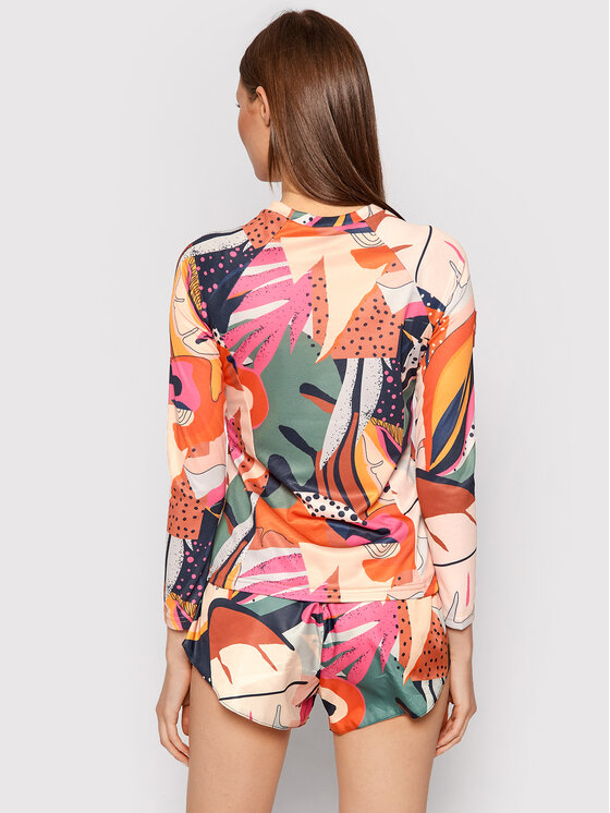 Blusa Jungle Eyes Multicolore Regular Fit