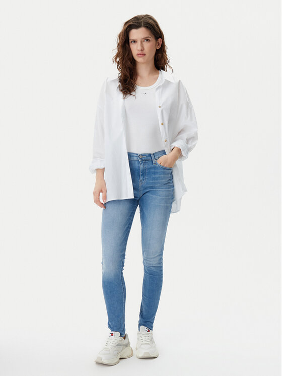 Tommy Jeans Tommy Jeans Дънки Nora DW0DW20585 Син Skinny Fit