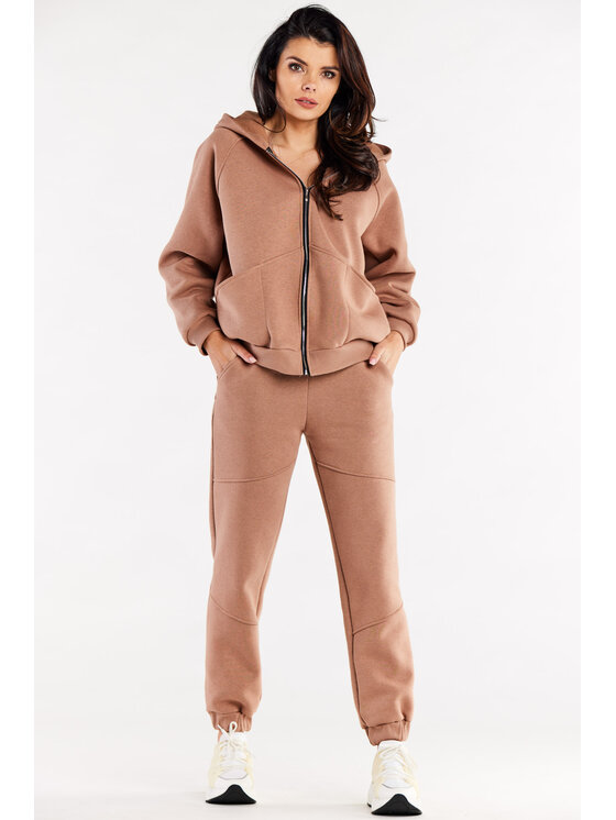 Infinite You Infinite You Spodnie damskie M325 Beżowy Basic Fit
