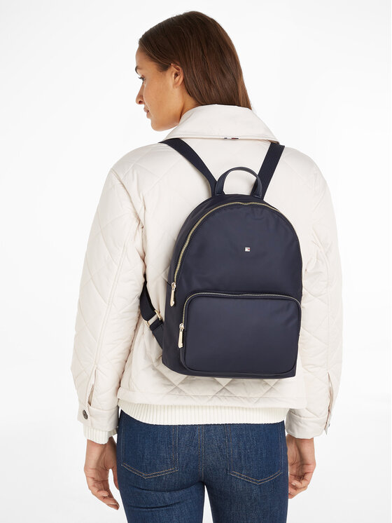 Tommy Hilfiger Tommy Hilfiger Ruksak Poppy Th Backpack AW0AW15641 Tamnoplava