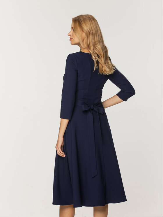 Willsoor Willsoor Sukienka koktajlowa 67860 Granatowy A-Line Fit