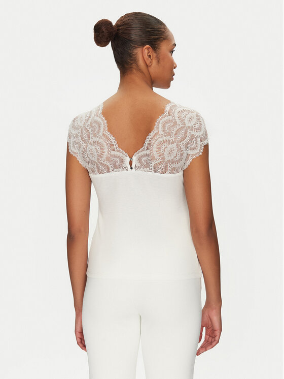 Morgan Morgan Bluse 222-DELO Weiß Regular Fit