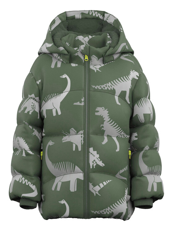 NAME IT Geacă din puf 13218522 Verde Regular Fit