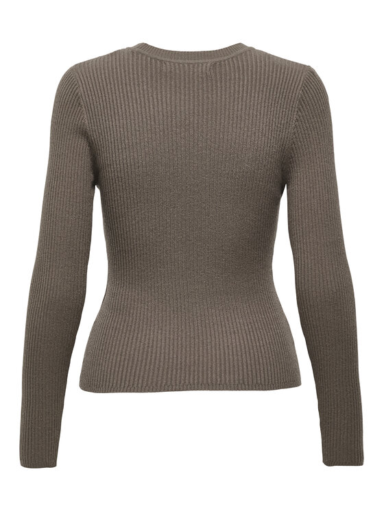 ONLY ONLY Džemper Louisa 15344579 Smeđa Slim Fit