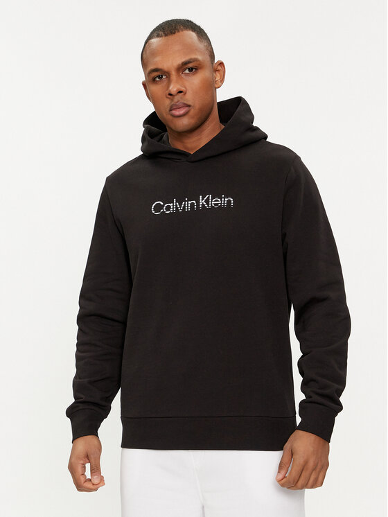 Calvin Klein Calvin Klein Majica dugih rukava Degrade Logo K10K112445 Crna Regular Fit