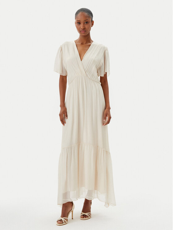 Haveone Haveone Nyári ruha AFF-N006 Ekru Loose Fit