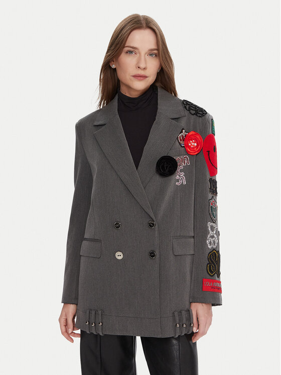 LOLA CASADEMUNT LOLA CASADEMUNT Σακάκι LF2502015 Γκρι Oversize