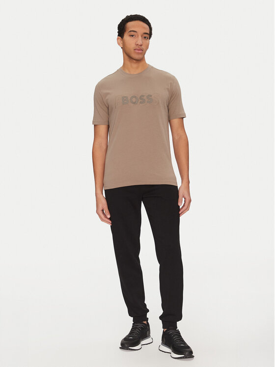 BOSS BOSS T-shirt 50531271 Bež Regular Fit
