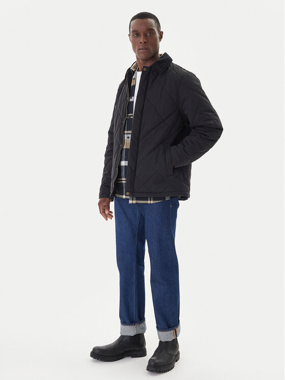 Hunter Hunter Μπουφάν μεταβατικό Ardwell HARM0003252 Μαύρο Regular Fit