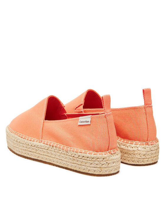 Calvin Klein Jeans Calvin Klein Jeans Espadryle Platform Espadrille Ml Cs YW0YW01871 Pomarańczowy