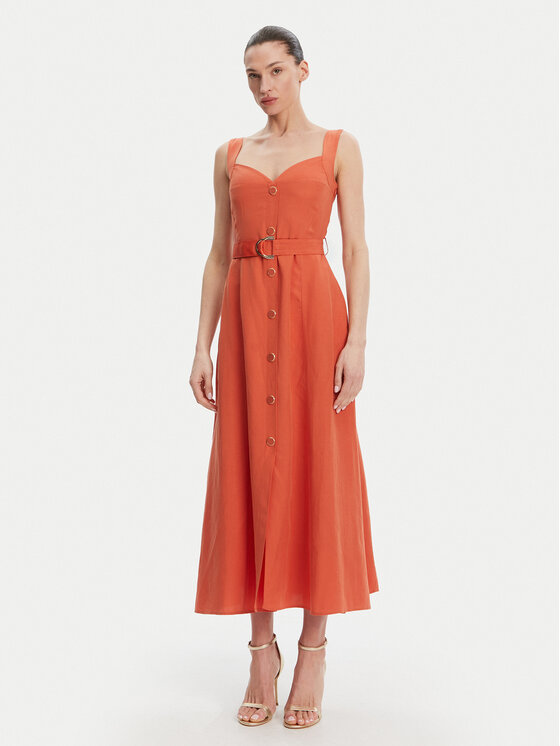 Liu Jo Liu Jo Sommerkleid WA5312 T4818 Orange Regular Fit