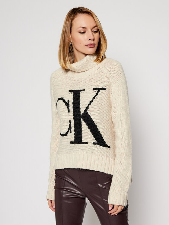 Calvin Klein Jeans Garbó J20J214831 Bézs Regular Fit • Modivo.hu