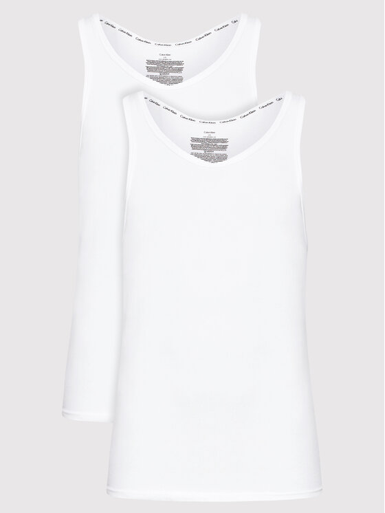 Calvin Klein Underwear Calvin Klein Underwear Komplektas: tank top marškinėliai (2 vnt.) 000NB1099A Balta Slim Fit