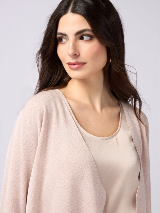 Oltre Oltre Cardigan M218J004950N002 Rosa Cropp Fit