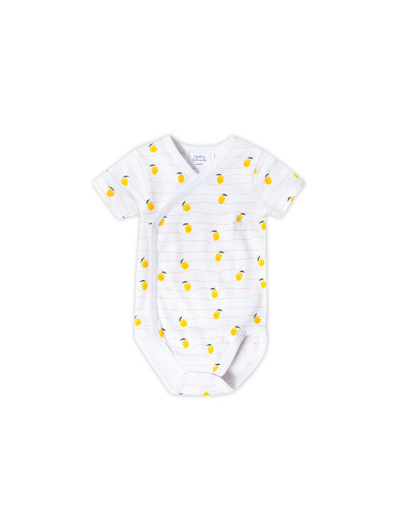 Stellou & friends Stellou & friends Komplet body dziecięcych Short Sleeve CROSS-BODY Żółty