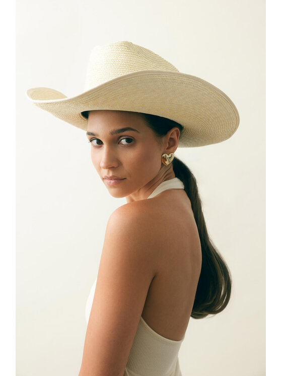 Paris+Hendzel Paris+Hendzel Kapelusz Off White Cowboy Hat Beżowy