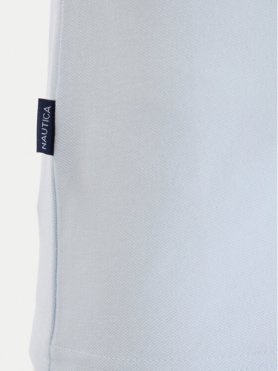 Nautica Nautica Тениска с яка и копчета W126-NALPO-1008-23X Светлосиньо Regular Fit
